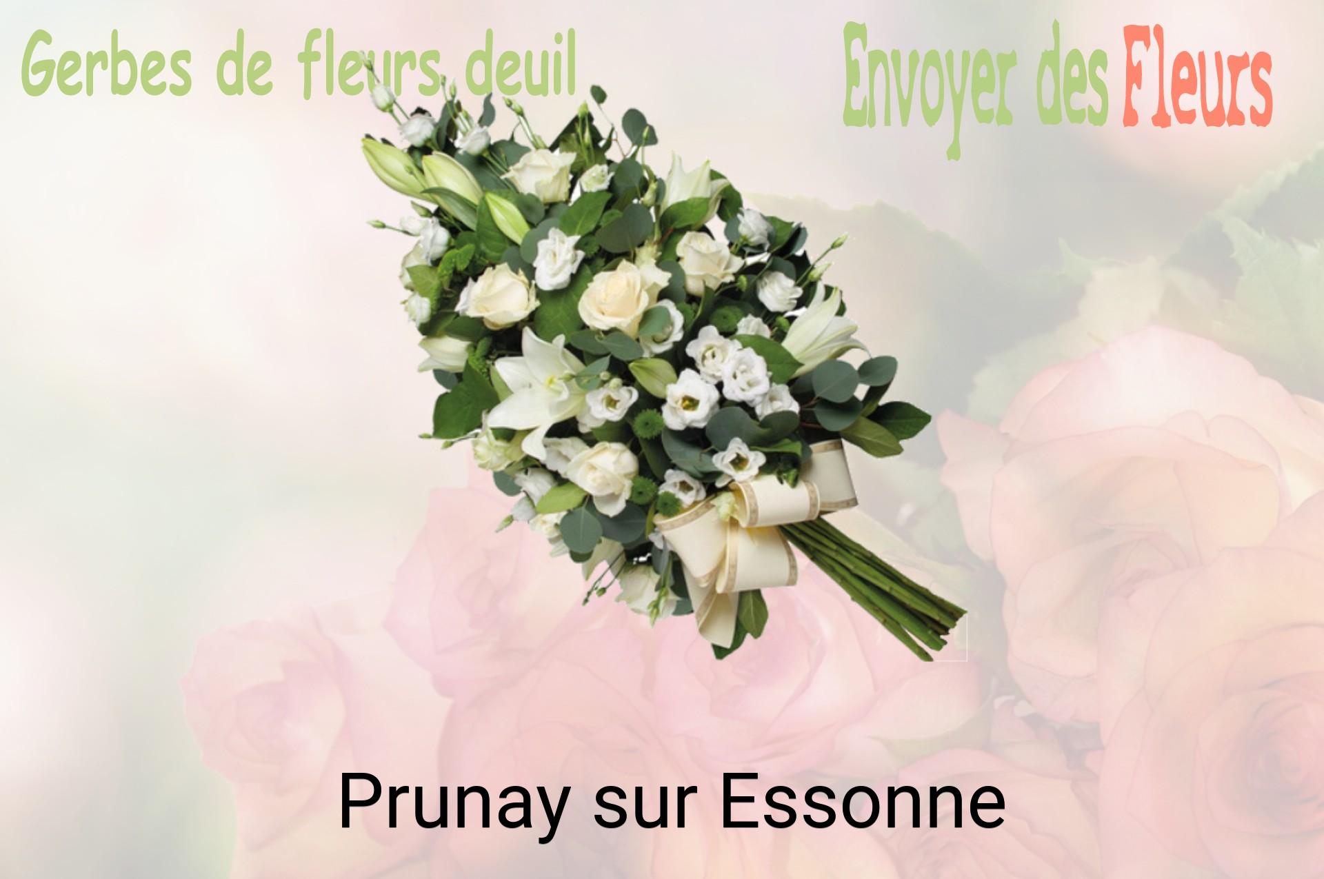 Gerbe de fleurs de deuil livrée à Prunay-sur-Essonne
